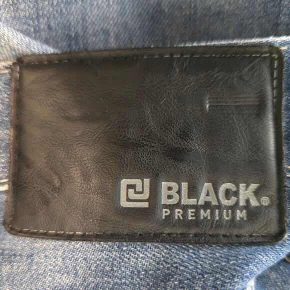 CJ Black Premium Whiskering Distressed Straight Leg Men's Jean's 34/30 - Picture 3 of 5